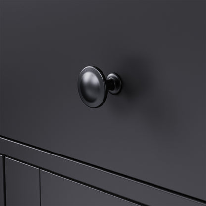 Black Farmhouse Tall Storage Cabinet With Gourd-Shaped Solid Wood Legs