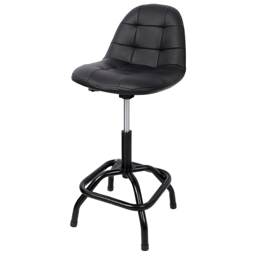 360° Swivel Adjustable Height Bar Stool with High Back Support, Modern Counter Stool for Bar, Shop, Kitchen