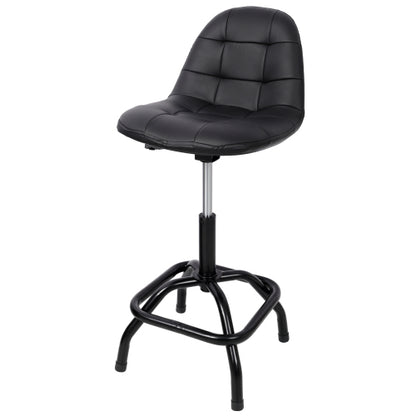 360° Swivel Adjustable Height Bar Stool with High Back Support, Modern Counter Stool for Bar, Shop, Kitchen