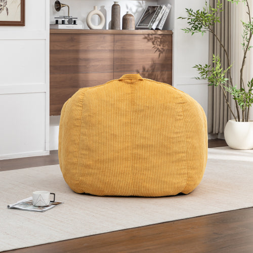 Corduroy Giant Bean Bag Chair Sofa with Armrests for Adults & Teens