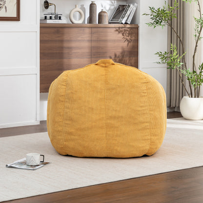 Corduroy Giant Bean Bag Chair Sofa with Armrests for Adults & Teens
