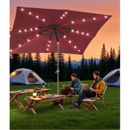 Sun Umbrella Solar Umbrella, Lighted Patio Umbrella