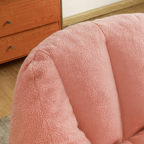 Tufted Faux Fur Memory Foam Bean Bag Chair with Armrests for Adults Kids Dorm Apartment Living Room