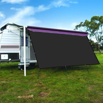 Origin RV Awning Privacy Side Sunblock Shade Drop, Black