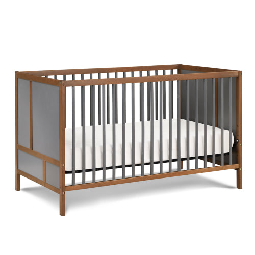 3-in-1 Crib in Walnut/Charcoal