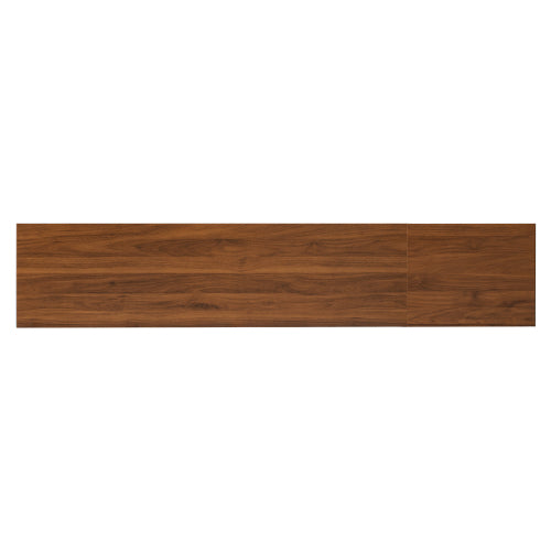 78.7 inch Walnut Fluted Glass Door TV Stand 2 Drawer Media Console Solid Wood Leg For 85 inch TV