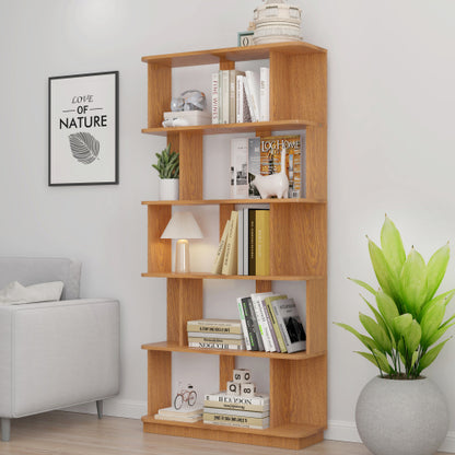31.5 Inch 5-Tier Open MDF Free Combination Modern Display Bookcase