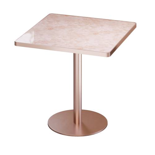 31.5inch Square Modern Tulip Dining Table with Faux Marble Sintered Stone Top