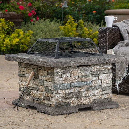 28" SQUARE MGO FIRE PIT