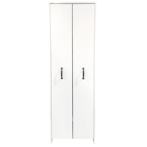 4-Tier Freestanding Pull-Out Door Bookcase Mobile Storage Cabinet with Wheels for Home Office Bedroom