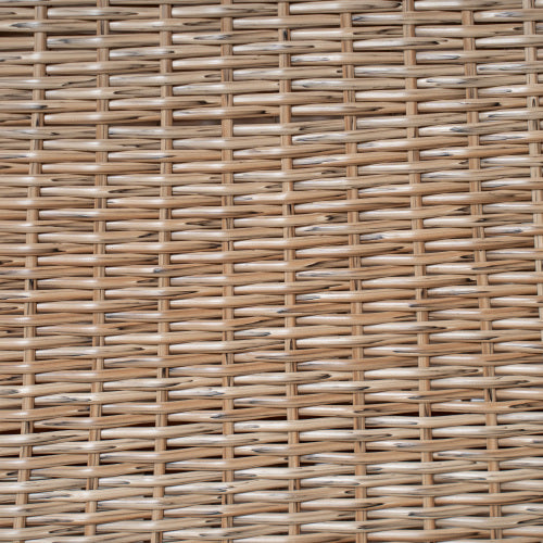 Outdoor Acacia Wood Dining Table,Teak Finish+ Brown Wicker