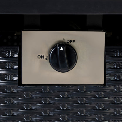 28-inch Iron Square Propane Fire Pit Table