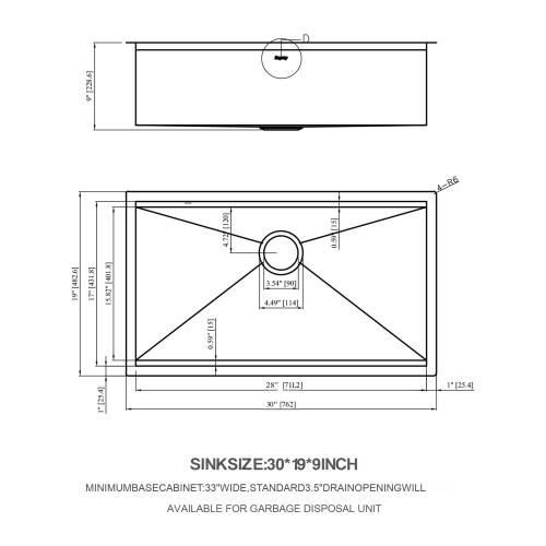 30" Undermount Kitchen Sink - 30*19*9 inch Kitchen Sink Undermount Single Bowl 16 Gauge Stainless Steel Ledge Workstation Kitchen Sinks