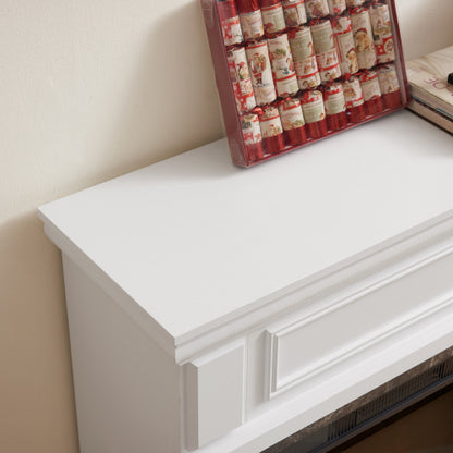 Electric Fireplace with Mantel,fireplace mantel surround with 23" Fireplace Insert, Adjustable Flame