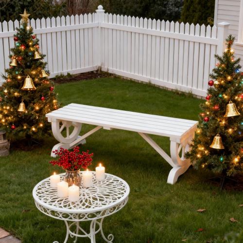 Outdoor Wagon Wheel Porch Bench for Backyard Garden,2-Person Wooden Garden Bench,Rustic Country Style Patio Furniture