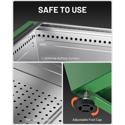 Cyberpit One Pro 25 inch Smokeless Fire Pit, w/Pull-Out Ash Pan