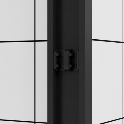 56-60"x74" Aluminum Frame Double Sliding Shower Door,Bypass Bathroom Sliding Door with Premium 1/4" (6mm) Clear Tempered Glass, Black Hardware Sliding Glass Shower Enclosure,Matte Black Finished