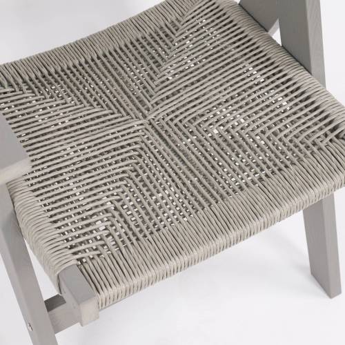 Lounge chair Light Gray color, suitable for all seasons: Outdoor lounge chair, made of sturdy HIPS material, equipped with 304 stainless steel accessories.