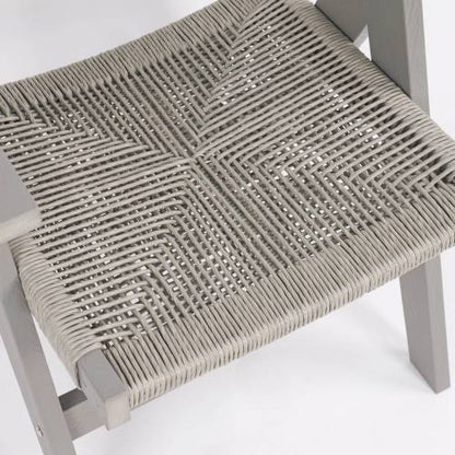 Lounge chair Light Gray color, suitable for all seasons: Outdoor lounge chair, made of sturdy HIPS material, equipped with 304 stainless steel accessories.