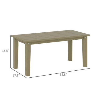 Outdoor Brown Table,Rectangle Outdoor Coffee Table