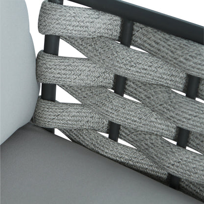 Mariano Steel Club Chair Set of 2, Grey