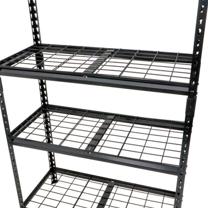 5 Tier Heavy Duty Storage Shelves Garage Shelving 2250 lb Load Boltless Assembly Black