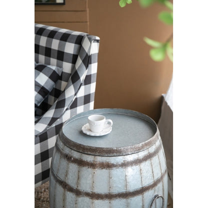 22.5x22.5x26" Drum Side Table