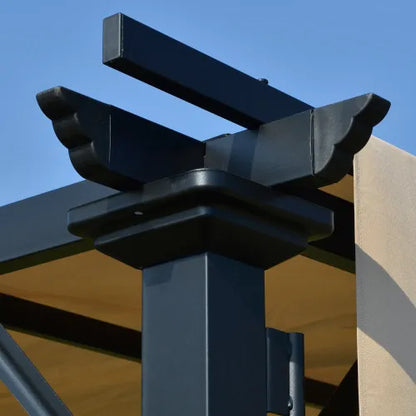 Pergola Canopy Patio Metal Shelter 12' x 10'