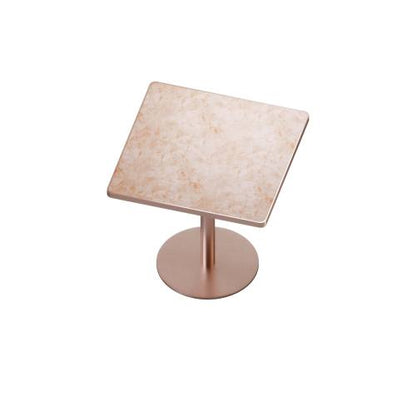 31.5inch Square Modern Tulip Dining Table with Faux Marble Sintered Stone Top