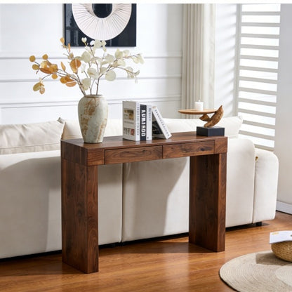 2-piece velvet bar chair combination, paired with walnut wood grain bar table, including storage function, suitable for restaurants and cafes