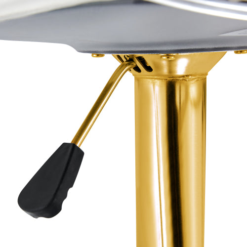 Modern minimalist bar chairs and bar stools. Can rotate 360 ¡ã and adjust lifting. PET backrest and PU seats. Set of 2. Suitable for bars, restaurants, and front desk cashiers.