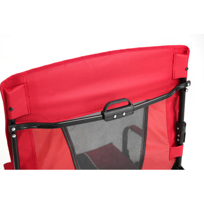 Camping Directors Chair, Heavy Duty,Oversized Portable Folding Chair with Side Table, Pocket for Beach, Fishing,Trip,Picnic,Lawn Red