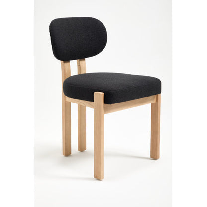Wooden Dining Chairs Set of 2, Modern Fabric Upholstered Dining Room Chair Kitchen Chairs, Farmhouse Dinner Chair for Kitchen Dining Room