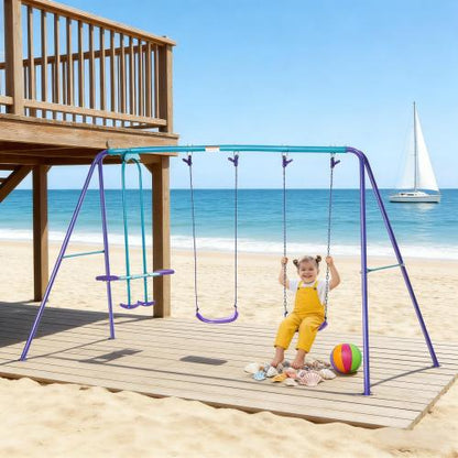 Outdoor Swing Set,Metal Swing Set