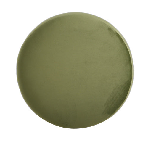 Velvet Ottoman Round Accent Stool, Modern Footrest and Side Table for Living Room