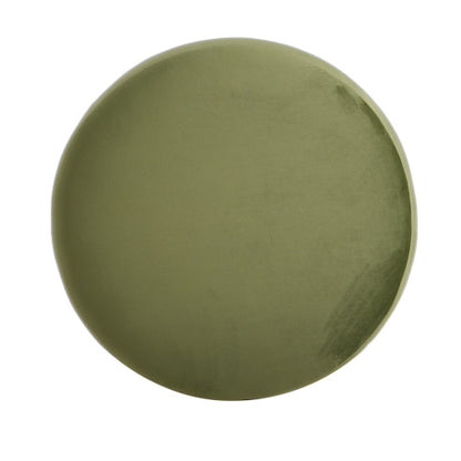 Velvet Ottoman Round Accent Stool, Modern Footrest and Side Table for Living Room