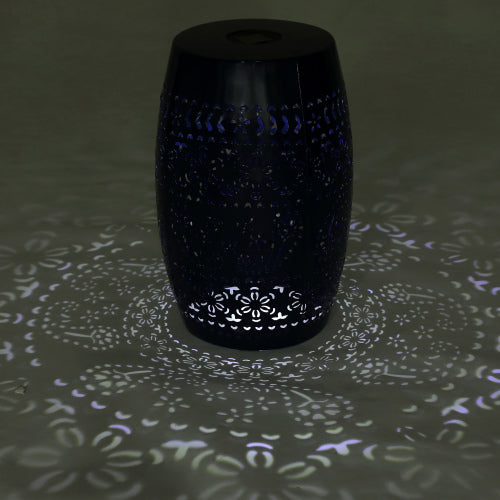 SOLAR SIDE TABLE,DARK BLUE COLOR