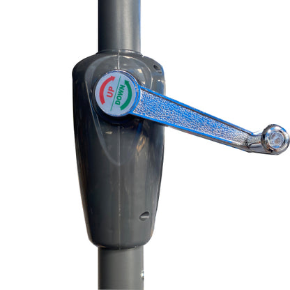 Outdoor Patio Aluminum Umbrella, Outdoor Table Umbrella,Market Umbrella with 8 Sturdy Ribs