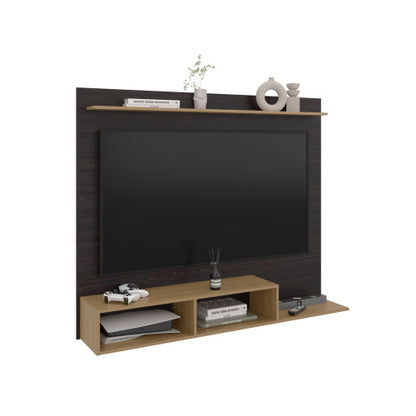 Bethune 65" TV Entertainment Center Modern Media Console with Storage for Gaming & wenge and natural oak