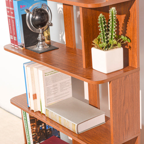 31.5 Inch 5-Tier Open MDF Free Combination Modern Display Bookcase