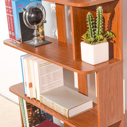 31.5 Inch 5-Tier Open MDF Free Combination Modern Display Bookcase