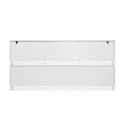 White 9 Drawer Dresser, 63" Large Deep Chest of Drawers, Wooden Dresser Storage Cabinet with 9 Drawers for Bedroom, Long Dressers for Living Room, Hallway