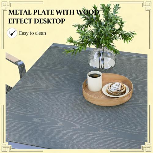 Outdoor Table,Aluminum Frame Rectangle Outdoor Table