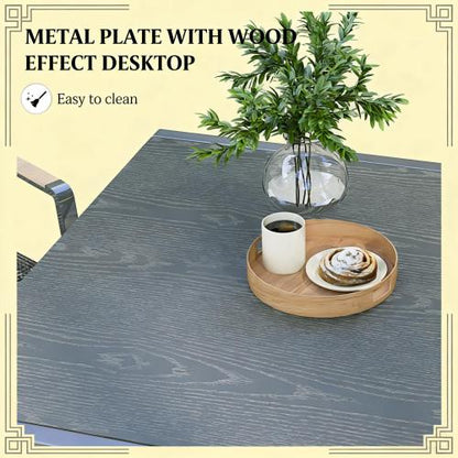 Outdoor Table,Aluminum Frame Rectangle Outdoor Table