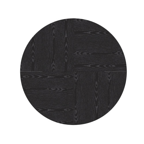 47 Inch Round Wood Grain Dining Table