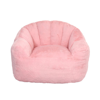 Armrest High-Density Foam Bean Bag Chair with Removable Cover for Adults
