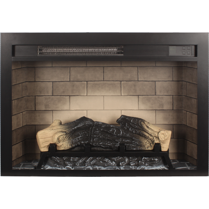 28 inch Electric Fireplace Insert, multicolored flames