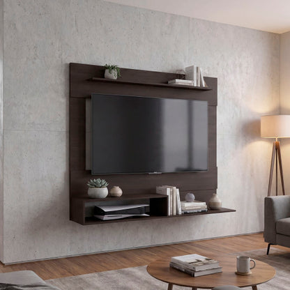Being Floating Entertainment 55" Center with TV Space, One Superior Shelf, Two Storage Shelves, Wall-Mounted Media Console for Small Spaces and Home Organization
