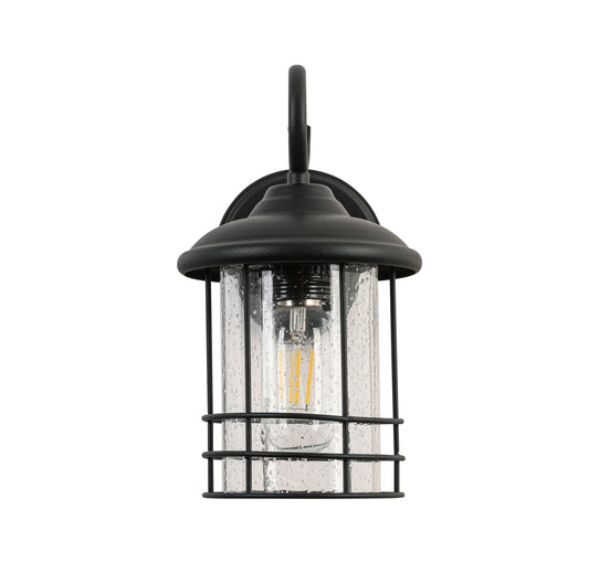 1 Waterproof Outdoor Wall Light, Outdoor Wall Light, Matte Black