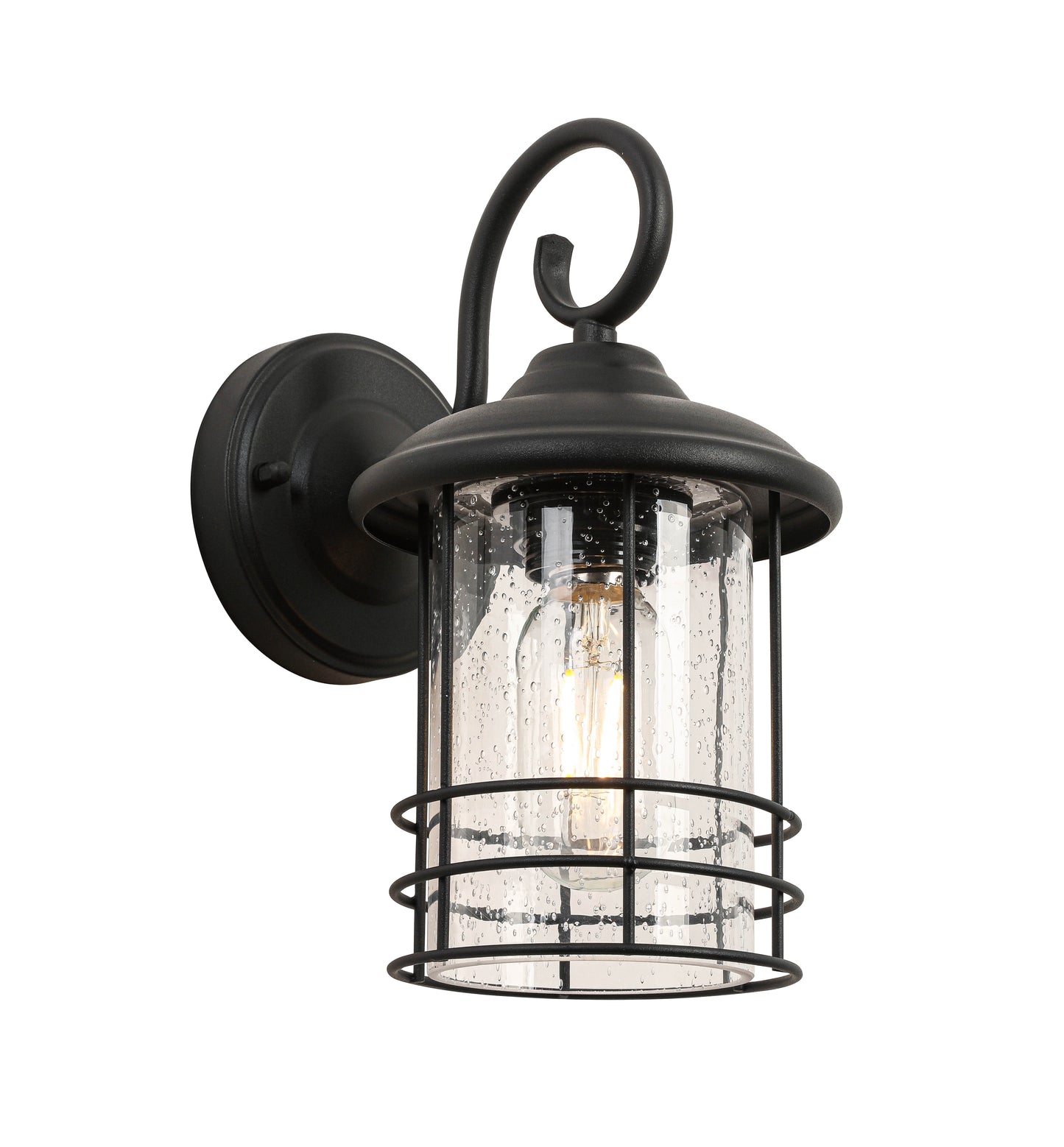 1 Waterproof Outdoor Wall Light, Outdoor Wall Light, Matte Black